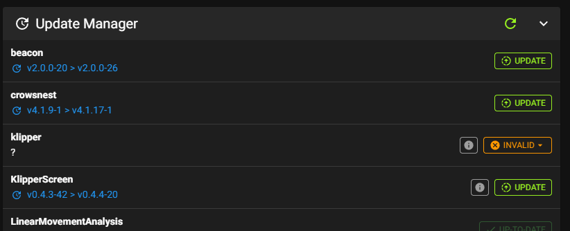 Borked Update Manager